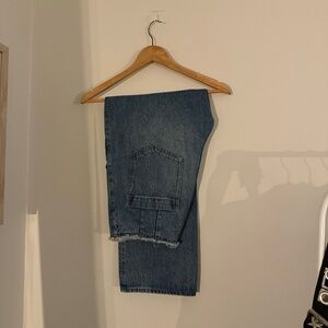 Azul By Moussy High Rise Frayed Waistline Jeans 2